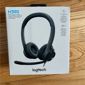 Logitech H390 USB Headset - Dark Gray